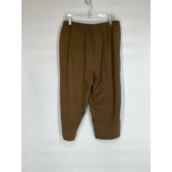C.D. Daniels Brown Buttoned Ankle Pants Women’s Plus Size 1X - Picture 5 of 6